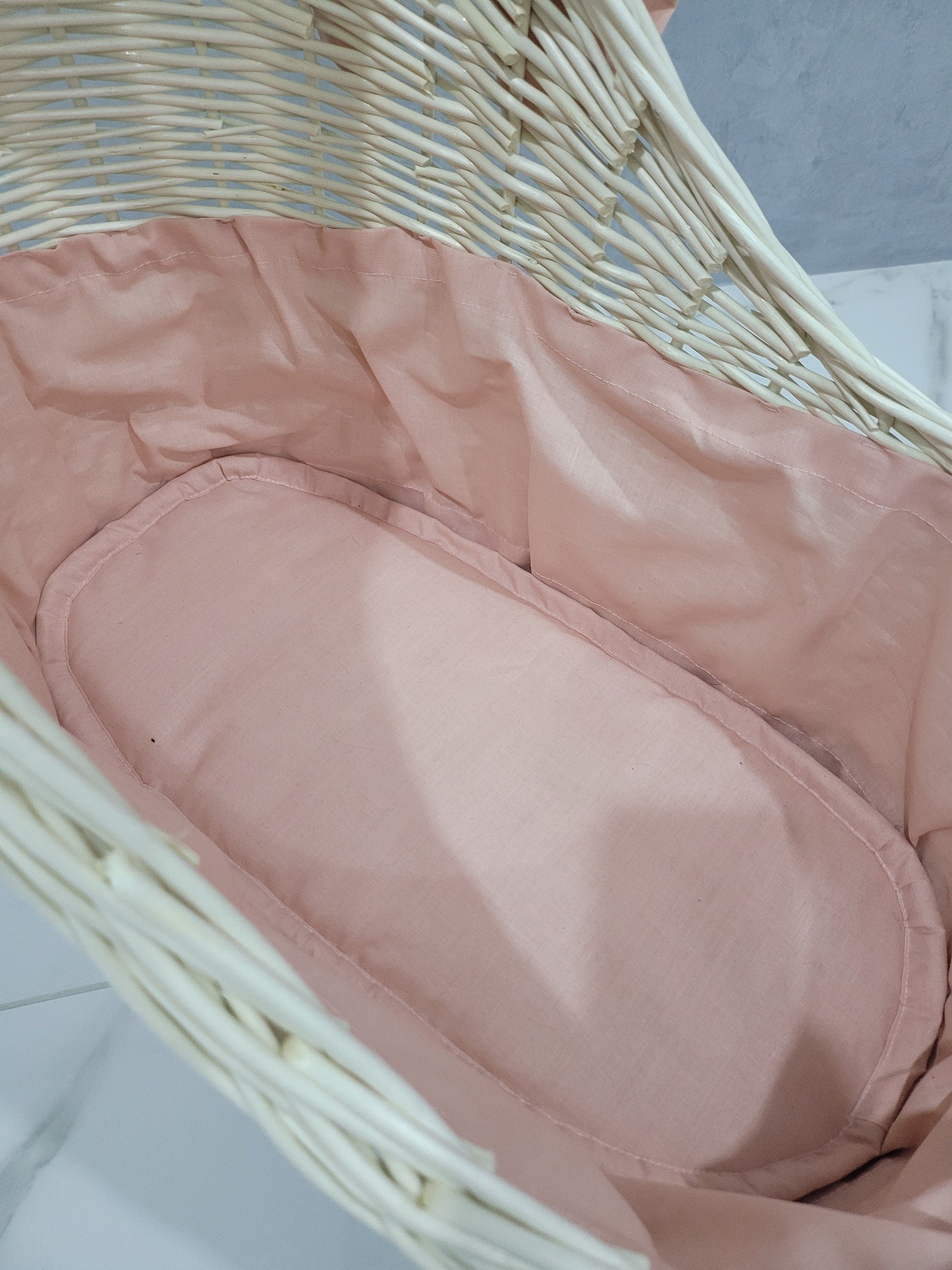 Wicker Wood Doll's Pram, Eco-friendly Wicker Baby Carriage, Doll Stroller, Doll Pram, Wicker Doll Stroller, Wicker Doll Pram