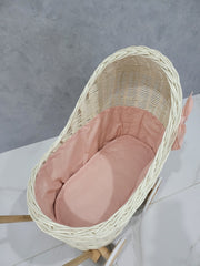 Wicker Wood Doll's Pram, Eco-friendly Wicker Baby Carriage, Doll Stroller, Doll Pram, Wicker Doll Stroller, Wicker Doll Pram